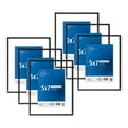 Mainstays 8x10 Floating Picture Frames, Black, Set of 6