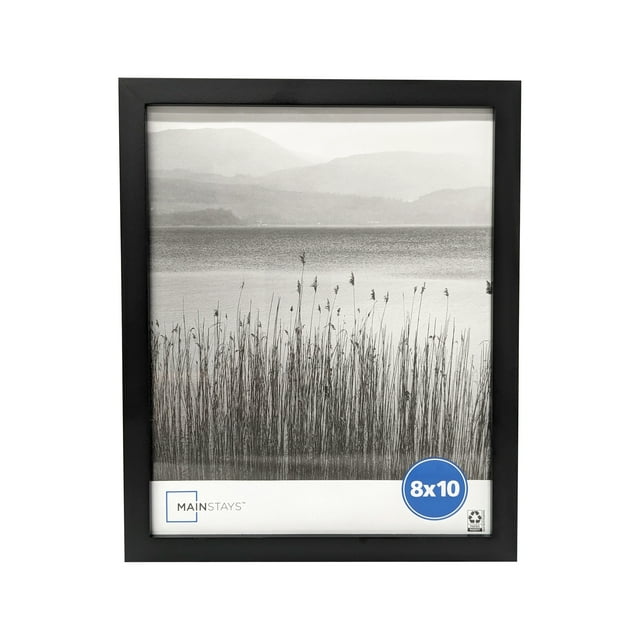 Mainstays 8x10 Linear Gallery Tabletop Picture Frame, Black