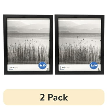 (2 pack) Mainstays 8x10 Linear Gallery Tabletop Picture Frame, Black