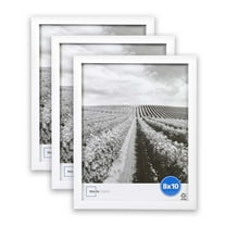 Mainstays 8x10 Linear Gallery Wall Picture Frame, White, Set of 3