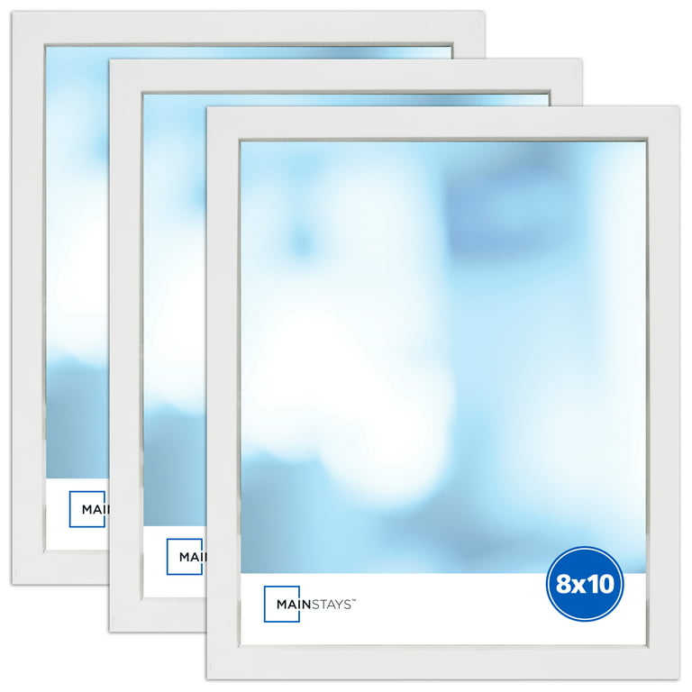 Mainstays 11x14 Matted to 8x10 Linear Gallery Wall Picture Frame, White