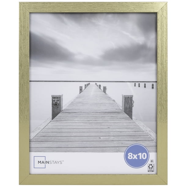 Mainstays 8x10 Linear Gold Gallery Picture Frame - Walmart Business ...
