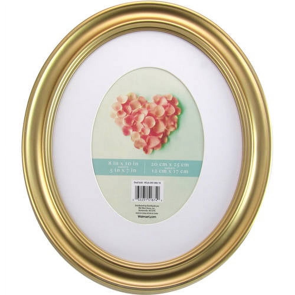 Mainstays 8x10 Matted to 5x7 Holmgren Oval Picture Frame