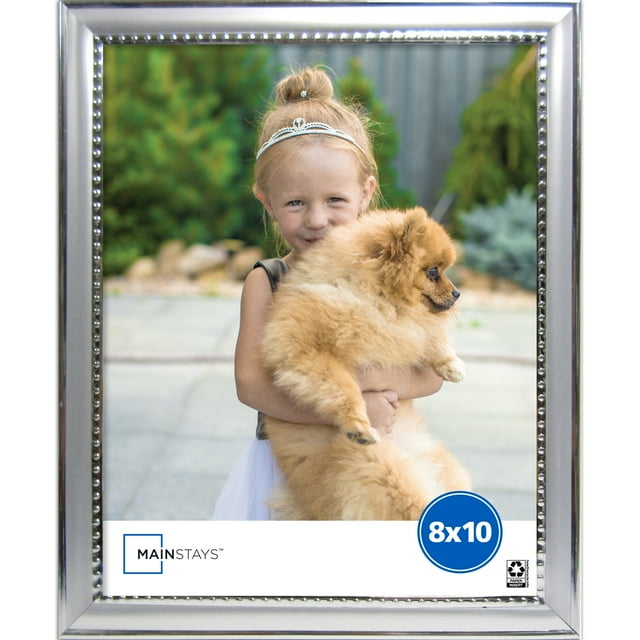 Mainstays 8x10 Silver Bead Tabletop Picture Frame