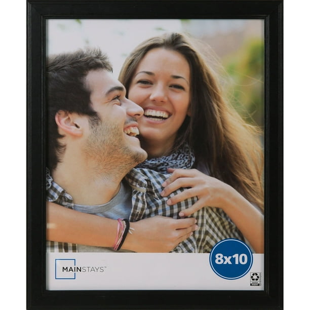 Mainstays 8x10 Step Black Basic Tabletop Picture Frame - Walmart ...