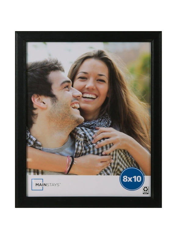 Mainstays 8x10 Step Black Basic Tabletop Picture Frame
