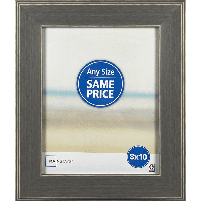 Mainstays 8x10 Step Gray Tabletop Picture Frame