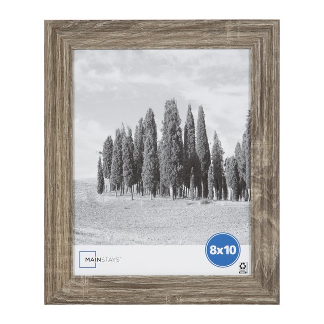 Mainstays 8x10 Traditional Gallery Wall Picture Frame, Rustic Gray