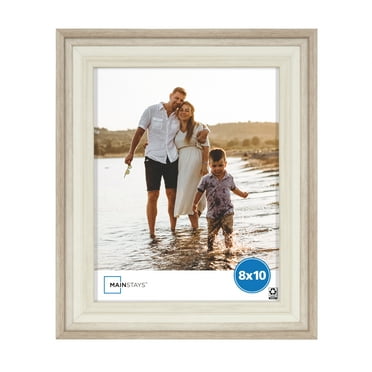Mainstays 8x10 Two Tone Beige Tabletop Picture Frame