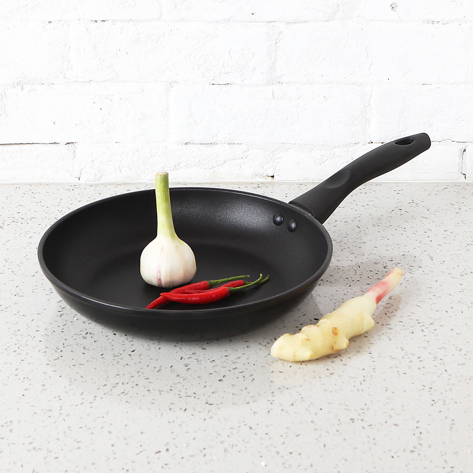 Mainstays 9.5 Non Stick Aluminum Alloy Skillet Walmart