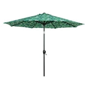 Mainstays 9ft Palm Round Outdoor Tilting Market Patio Umbrella with Crank