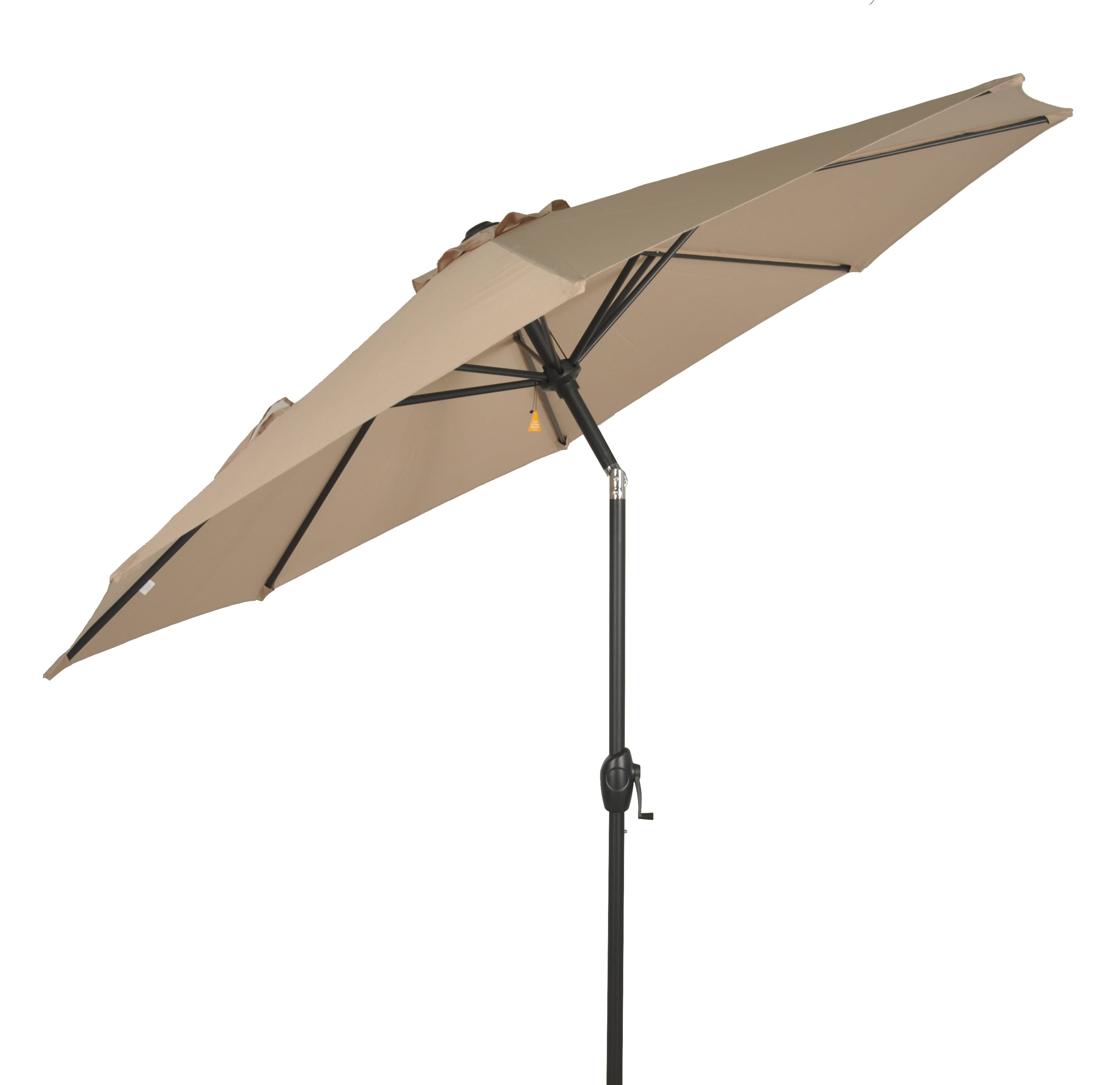 Mainstays 9' Outdoor Tilt Market Patio Umbrella Tan