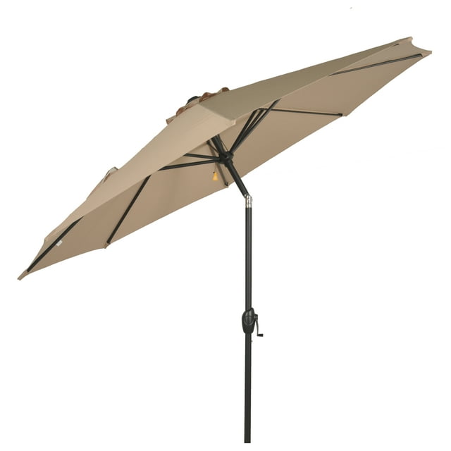Mainstays 9' Outdoor Tilt Market Patio Umbrella - Tan