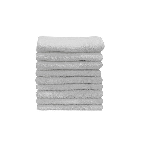 Mainstays 9-Piece Kitchen Dishcloth Set, Solid White