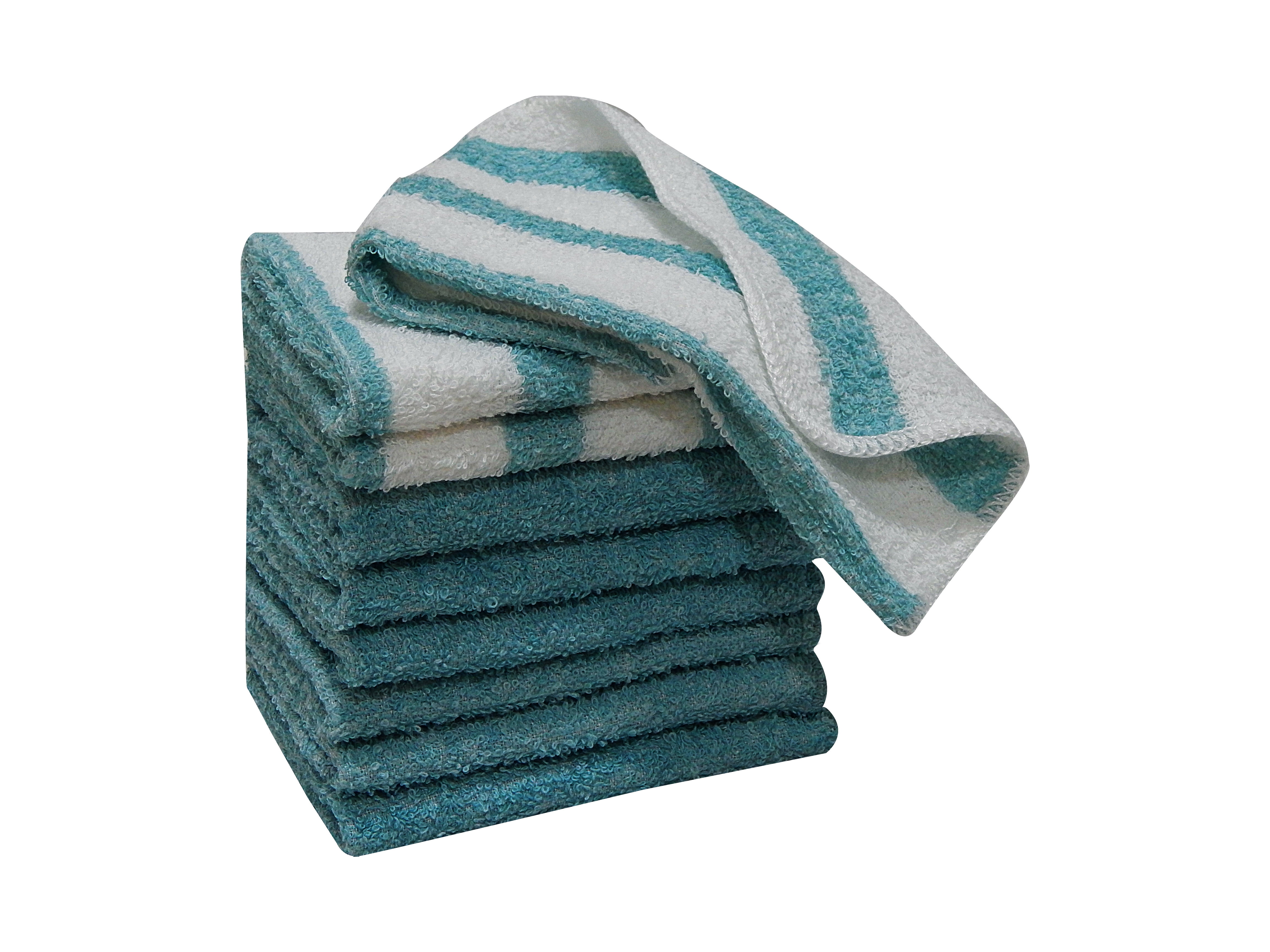 3 Pack Kitchen Towel Set (Teal Striped) - On Sale - Bed Bath