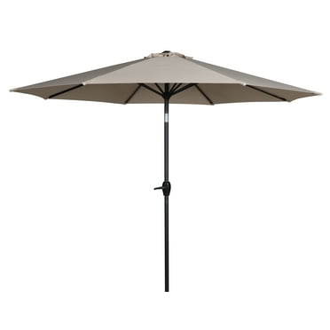 Mainstays 9' Tan Crank Lift and 3 Position Tilt Patio Umbrella
