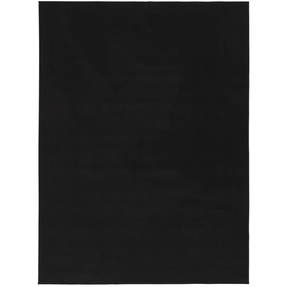 Mainstays 90"x118" Titan Solid Black Durable Indoor Utility Area Rug