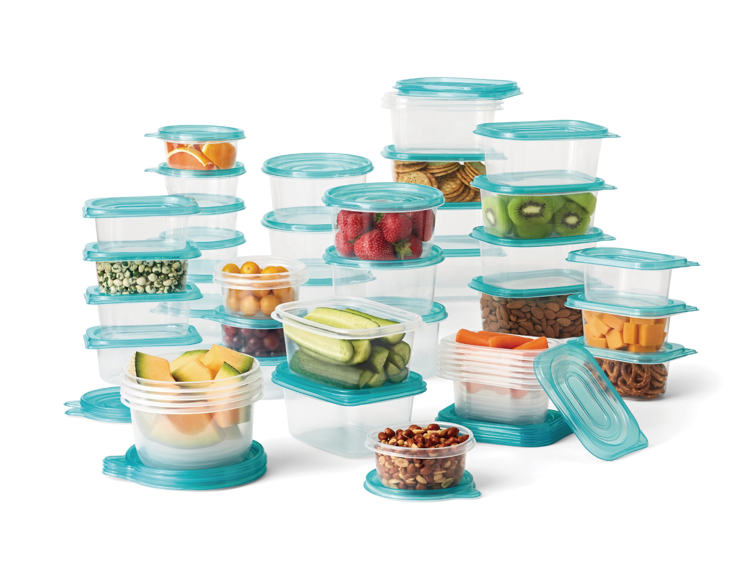 Popit! 8 Clear Food Storage Containers Set, Microwave and Freezer Safe,  Little Big Box