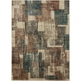 thumbnail image 1 of Mainstays Abstract Tile Area Rug, Madder Brown, 5' x 7', 1 of 6