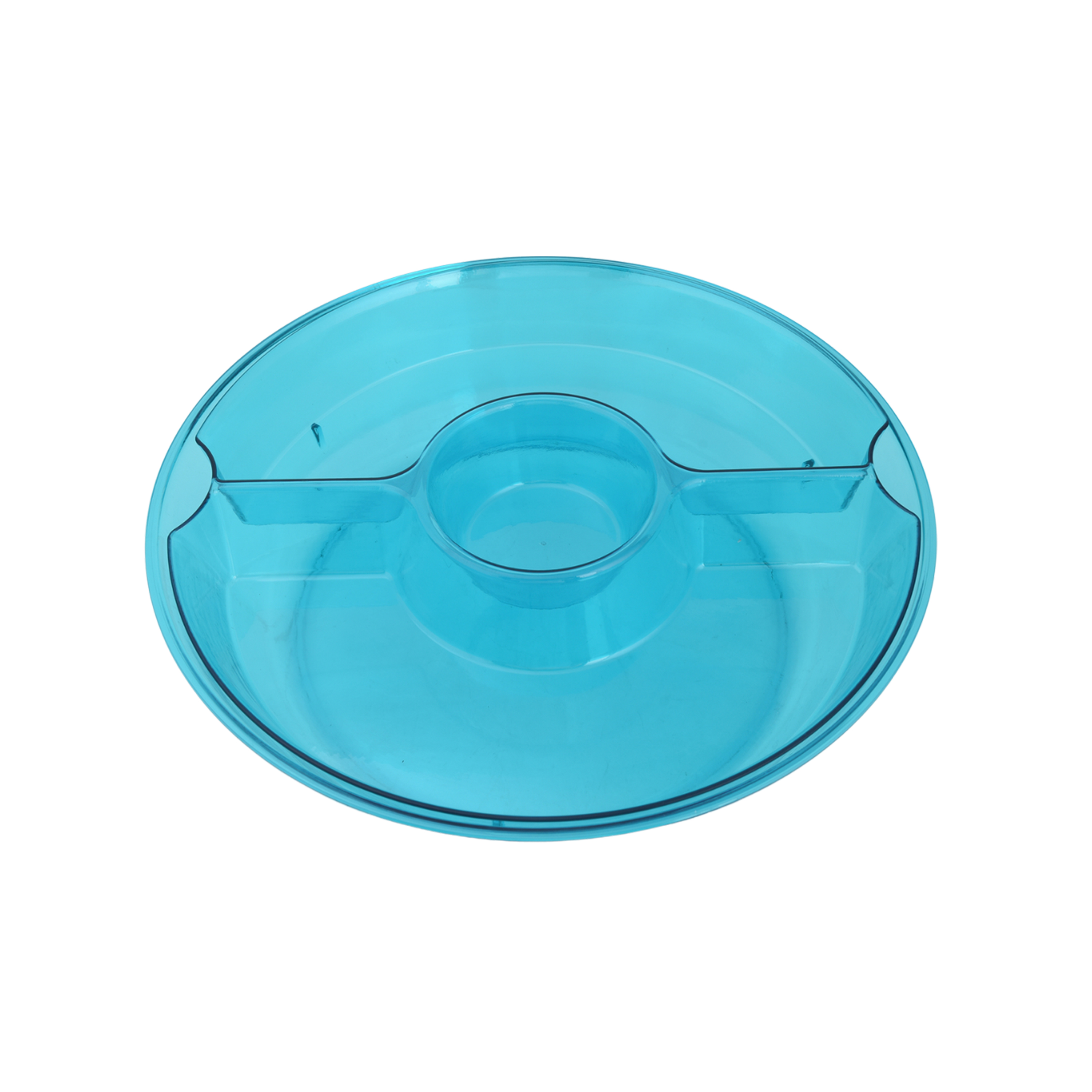 Mainstays Acrylic Appetizer On Ice Serving Tray with Lid, Blue - image 1 of 8
