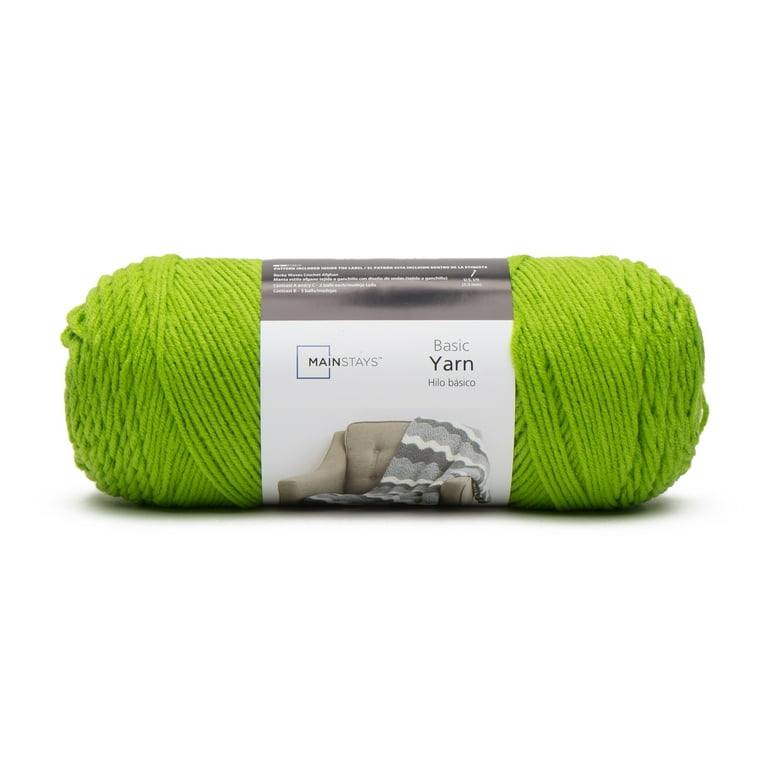 Mainstays Acrylic Basic Green Yarn, 1 Each