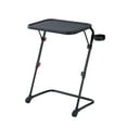 Mainstays Rectangle Multifunctional Adjustable Folding Indoor Table Black, 20.87"W x 14.76"D x 27.76"H