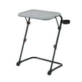 thumbnail image 1 of Mainstays Adjustable Folding TV Tray with Cup Holder Gray, 20.87"W x 14.76"D x 27.76"H, 1 of 8