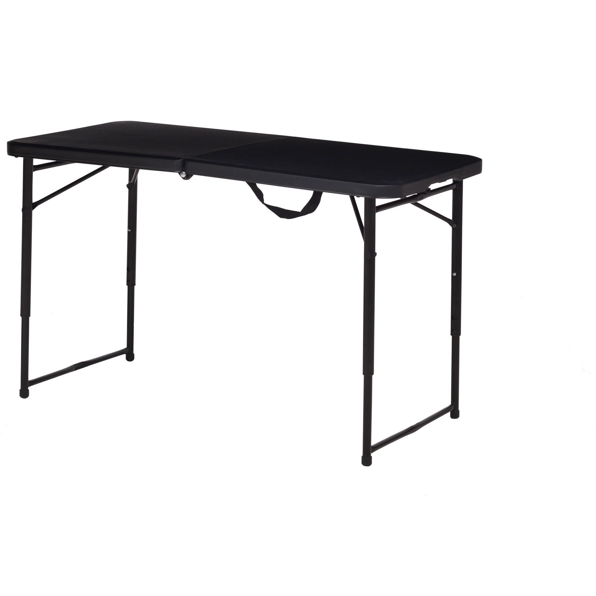 Mainstays Adjustable Folding Table, Black, Set of 2 - Walmart.com