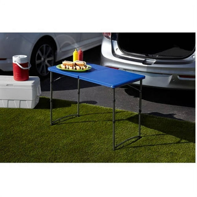 Mainstays Adjustable Folding Tailgating Table, Set of 2, Multiple Colors