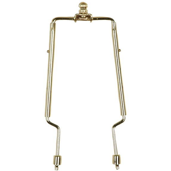 Mainstays Adjustable Lamp Harp, 8 in to 10 in, Brass Finish