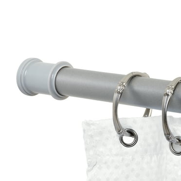 Mainstays Adjustable Tension Shower Curtain Rod, 44" - 72", Satin Nickel