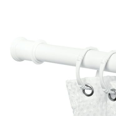 Mainstays Adjustable Tension Shower Curtain Rod, 44" - 72", White