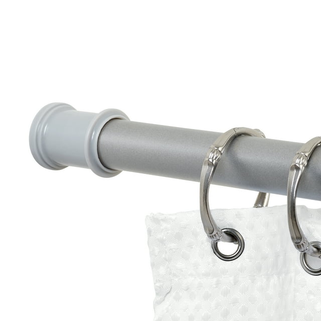 Mainstays Adjustable Tension Shower Curtain Rod for Small or Stall