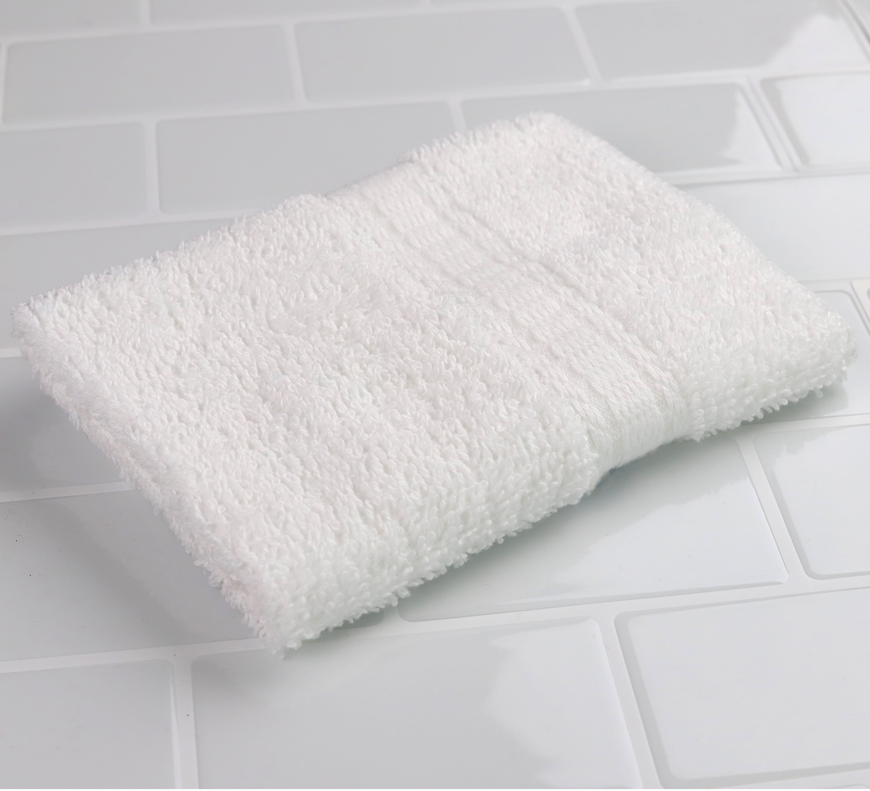 Mainstays Adult Basic Solid Washcloth 12x12, White