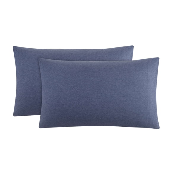 Mainstays Extra Soft Jersey Pillowcase Set, King, Blue Cove, 2-Pieces