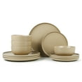 Mainstays Alessandra Brown 12Piece Stoneware Dinnerware Set