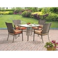thumbnail image 1 of Mainstays Alexandra Square 5-Piece Patio Dining Set, Red Stripe with Butterflies, Seats 4, 1 of 10