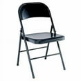 thumbnail interactive-video image 1 of Mainstays All-Steel Metal Folding Chair, Double Braced, Black, 1 of 8