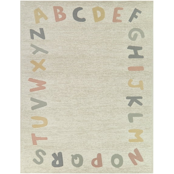 Mainstays Alphabet Indoor Rug, 5' 3"W x 7'L