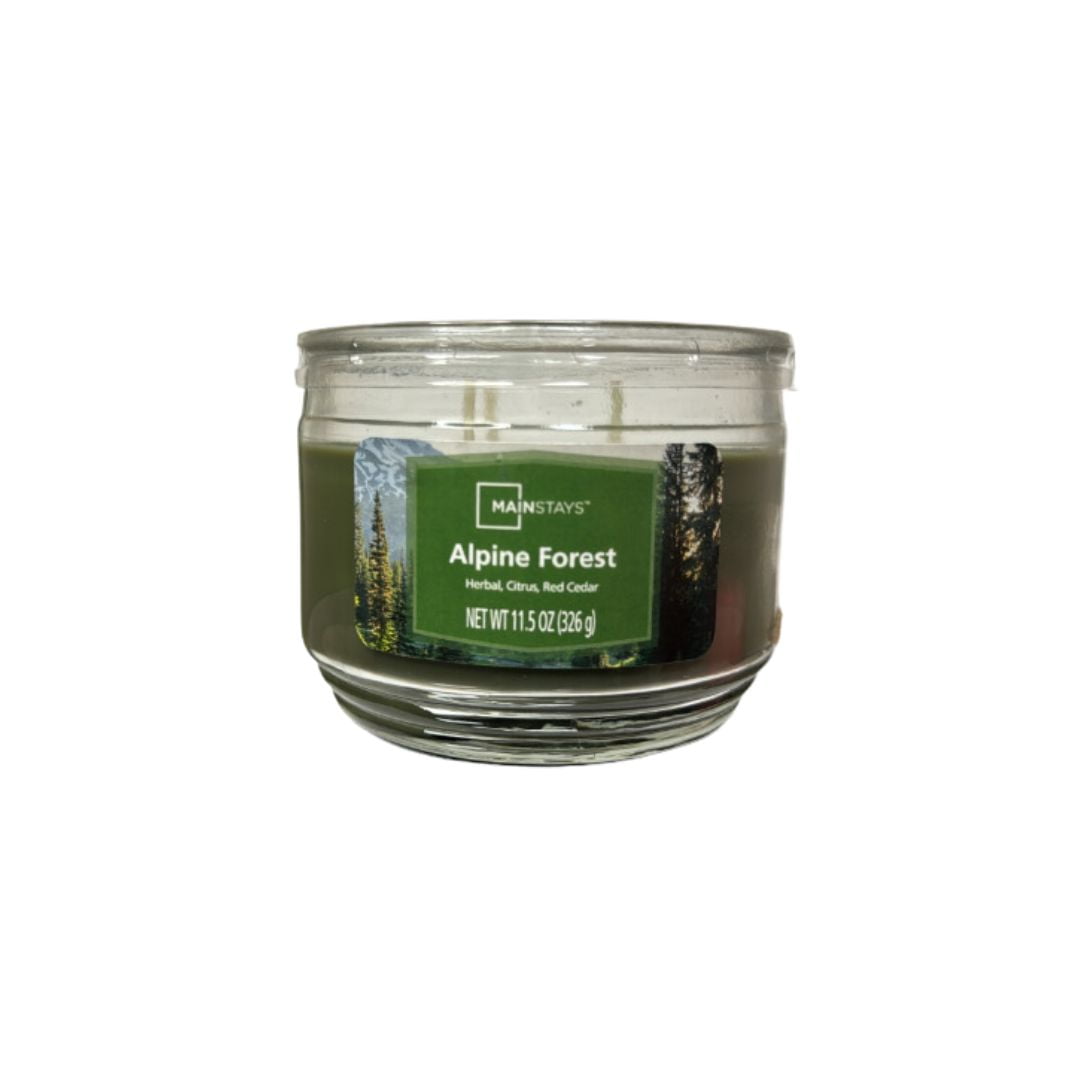 Mainstays Alpine Forest 3-Wick 11.5 oz. Scented Glass Jar Candle
