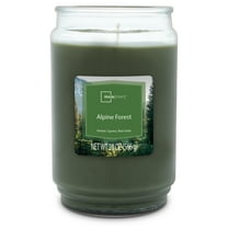 Mainstays Alpine Forest Scented Single-Wick Glass Jar Candle, 20 oz