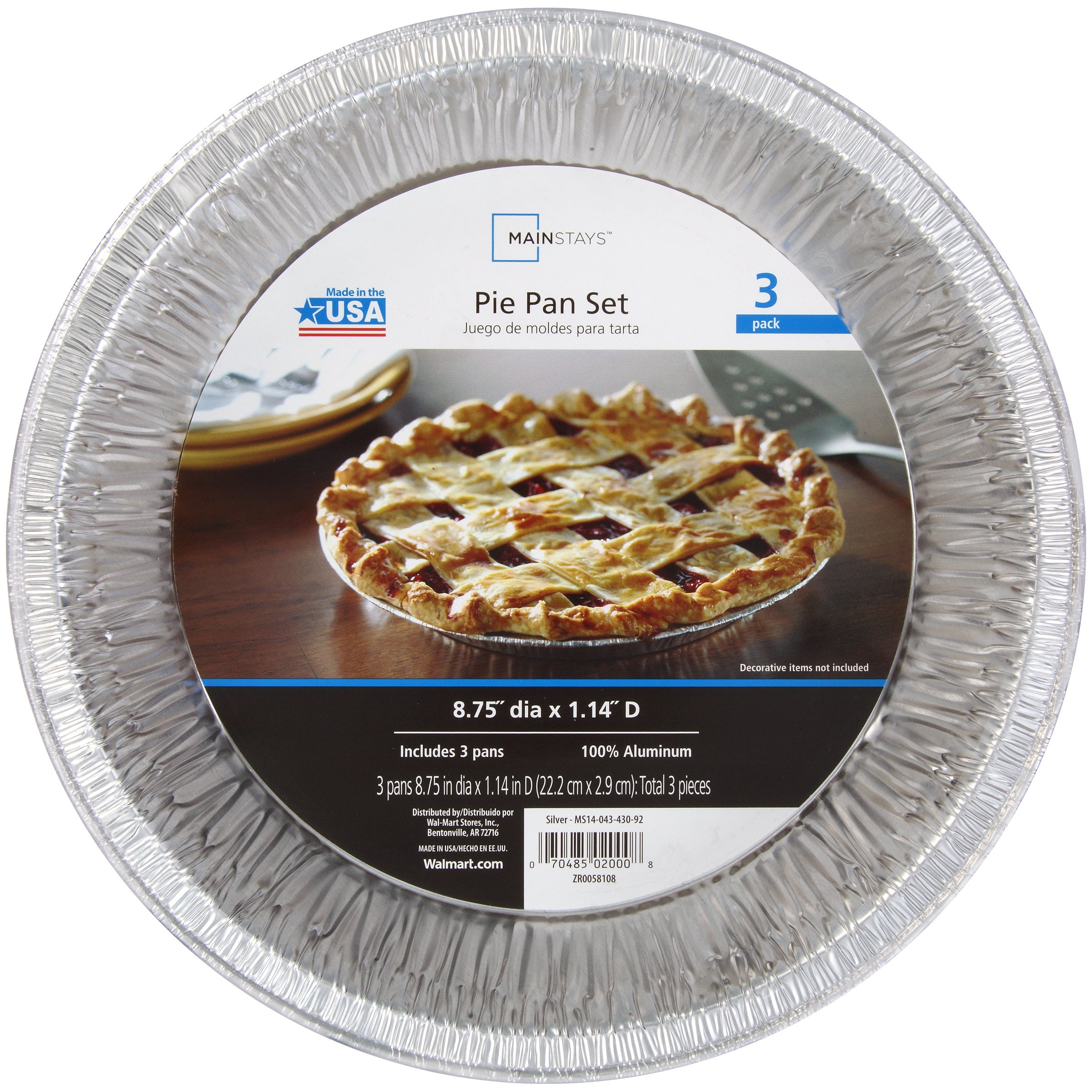 Pie tins walmart hot sale