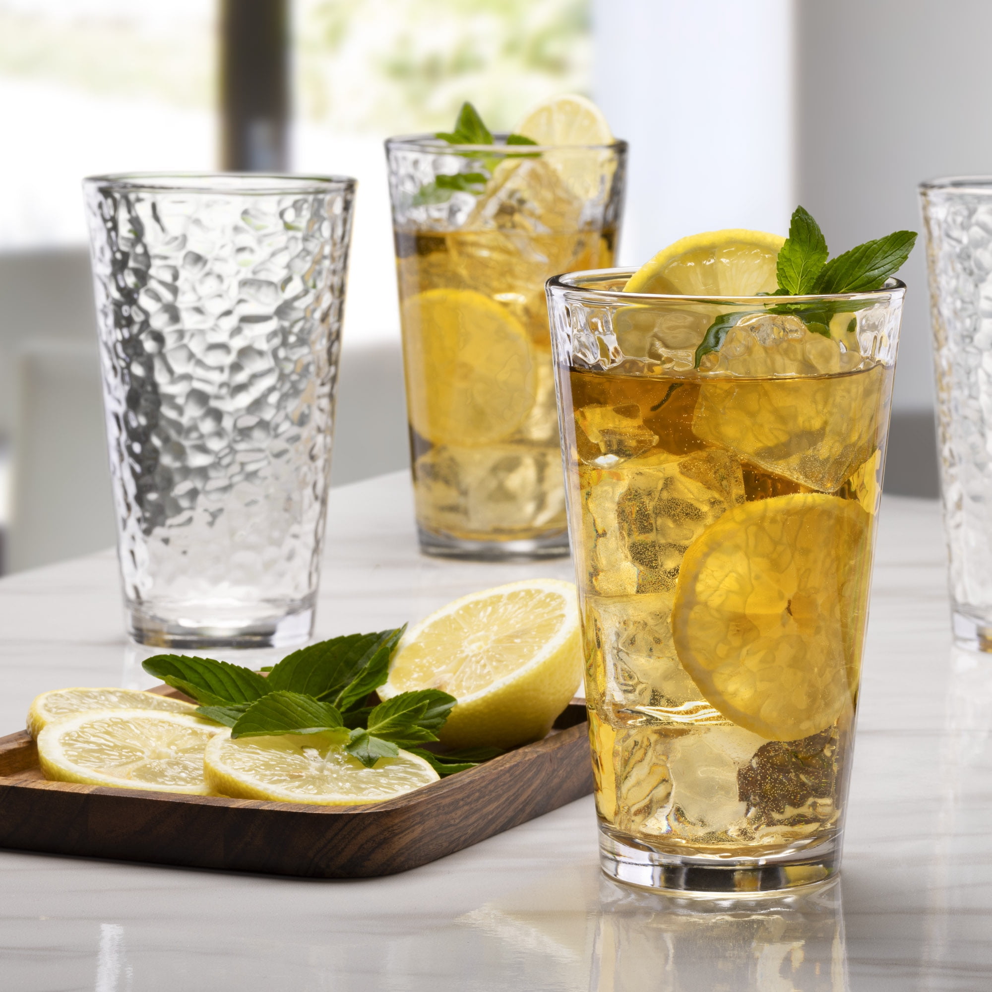 Mainstays Annesdale Drinking Glasses, 16 oz, 8 Pieces - Walmart.com