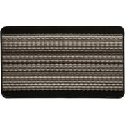 Mainstays Apollo Striped Indoor Polypropylene Area Rug, Tan and Chocolate, 17.4: x 30"