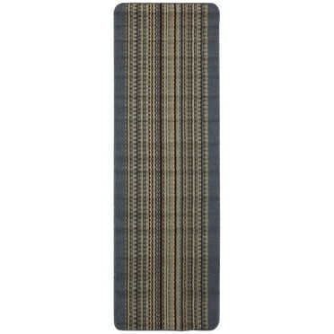 Mainstays Apollo Striped Tufted Area Rug, 1'10.5" x 6', Stain Resistant
