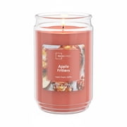 Mainstays Single-Wick Scented Glass Jar Candle, Apple Fritters, 20oz.