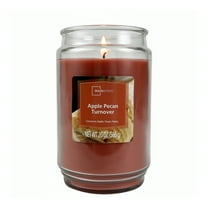 Mainstays Single-Wick Scented Glass Jar Candle, Apple Pecan, 20oz.