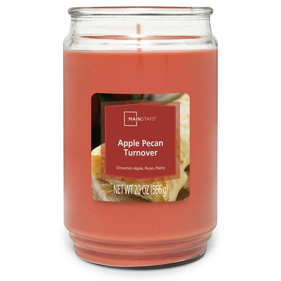 Mainstays Apple Pecan Turnover, Scented Single Wick Candle, 20 oz.