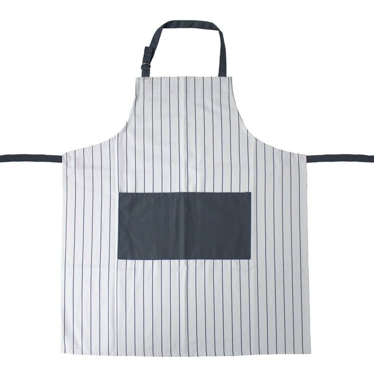 Striped Cotton Canvas Bistro Apron Striped Cotton Canvas Bistro Apron