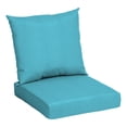 thumbnail image 1 of Mainstays Aqua Blue 2-Piece Outdoor Deep Seat Cushion Set, Rectangle, 45 in x 22.75 in, 1 of 8